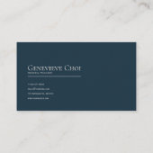 Gothic Fairytale Midnight Rose Crescent Moon Visitekaartje (Achterkant)