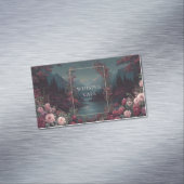 Gothic Fairytale Rose River Valley Night Landscape Magnetisch Visitekaartje (Voorbeeld)