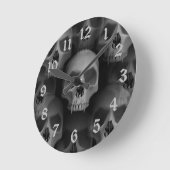 Gothic fanatieke schedel ronde klok (Hoek)