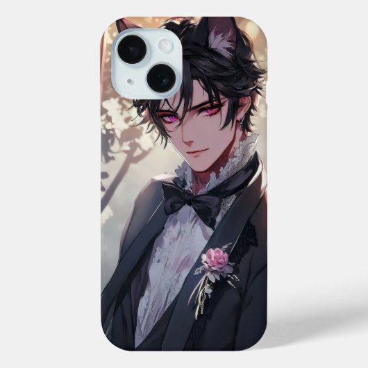 Gothic Fantasy Anime Catboy Case-Mate iPhone Case (Achterkant)