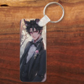 Gothic Fantasy Anime Catboy Sleutelhanger (Achterkant)
