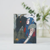 Gothic Fantasy Art Post Card Pooka Horse Elf Briefkaart (Staand voorkant)