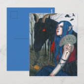 Gothic Fantasy Art Post Card Pooka Horse Elf Briefkaart (Voorkant / Achterkant)