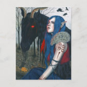 Gothic Fantasy Art Post Card Pooka Horse Elf Briefkaart (Voorkant)