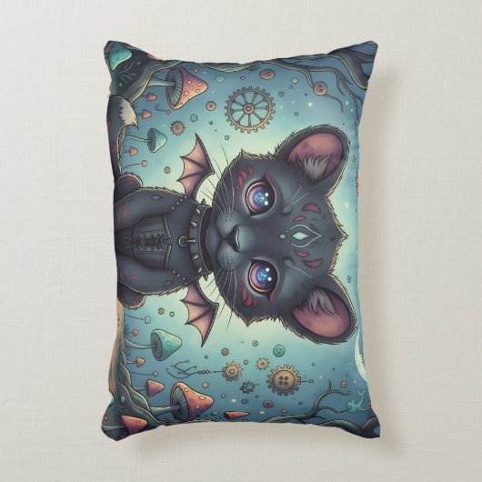 Gothic Fantasy Baby KitBat Accent Kussen (Voorkant(Verticaal))