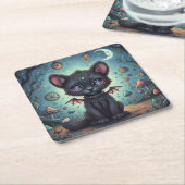 Gothic Fantasy Baby KitBat Kartonnen Onderzetters (Schuin)