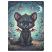 Gothic Fantasy Baby KitBat Klembord (Achterkant)