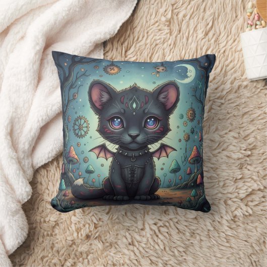 Gothic Fantasy Baby KitBat Kussen (Deken)