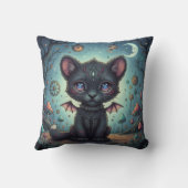 Gothic Fantasy Baby KitBat Kussen (Achterkant)