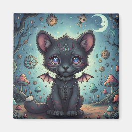 Gothic Fantasy Baby KitBat Magneet