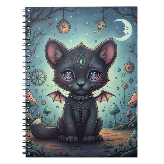 Gothic Fantasy Baby KitBat Notitieboek (Voorkant)