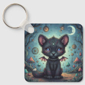 Gothic Fantasy Baby KitBat Sleutelhanger (Voorkant)