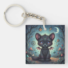 Gothic Fantasy Baby KitBat Sleutelhanger