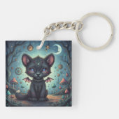 Gothic Fantasy Baby KitBat Sleutelhanger (Achterkant)