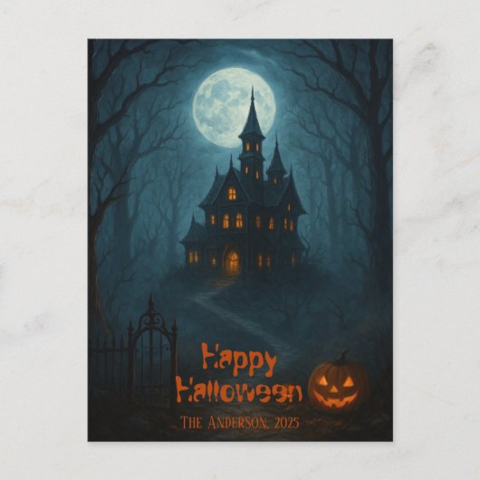 Gothic Fantasy | Bezienswaardigheden Castle & Mist Briefkaart (Voorkant)