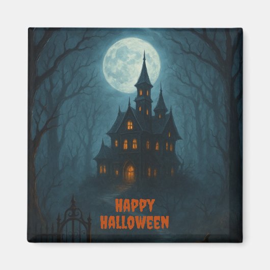 Gothic Fantasy | Bezienswaardigheden Castle & Mist Magneet (Voorkant)