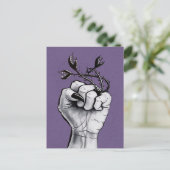 Gothic Fantasy Creepy Witch Briefkaart (Staand voorkant)