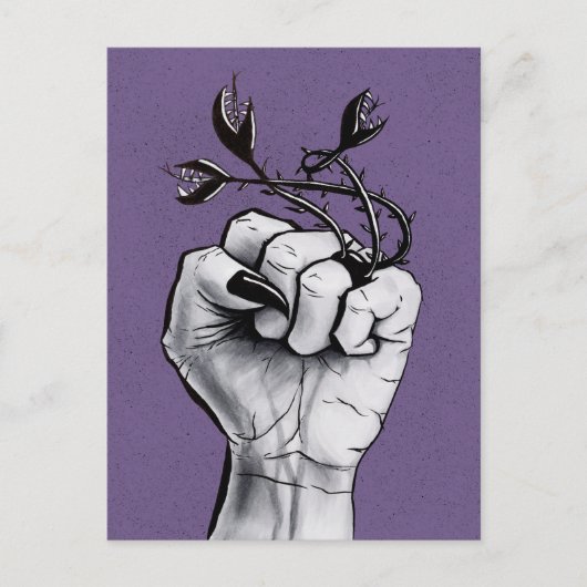 Gothic Fantasy Creepy Witch Briefkaart (Voorkant)