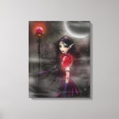Gothic Fantasy Dragon Fairy Gallery Verpakt Canvas (Voorkant)