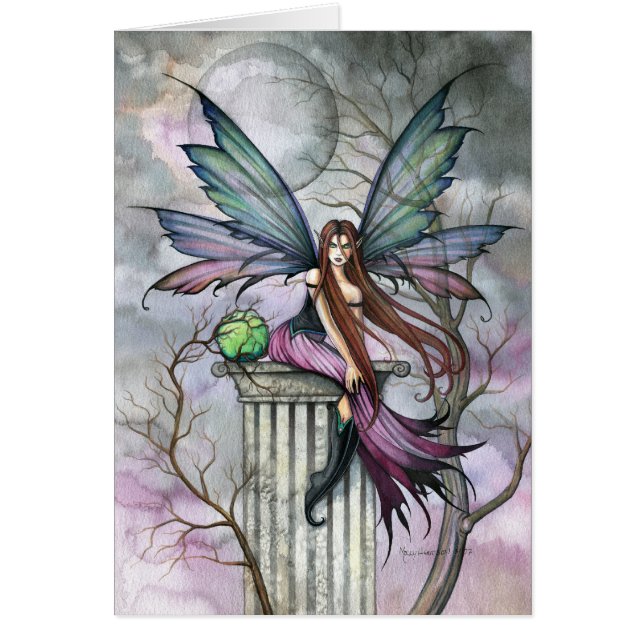 Gothic Fantasy Fairy Art Kaart (Voorkant)