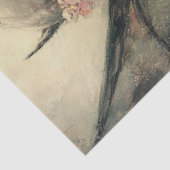 Gothic Fantasy Fairy with Floral Crown Decoupage Tissuepapier (Detail)