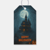 Gothic Fantasy | Geheime Kasteel & Mistige Manesch Cadeaulabel (Voorkant)