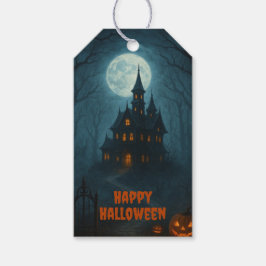 Gothic Fantasy | Geheime Kasteel & Mistige Manesch Cadeaulabel