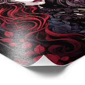 Gothic Fantasy Gothic Meisje Duisternis Foto Afdruk (Hoek)