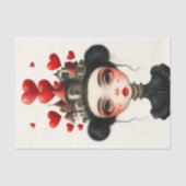 Gothic Fantasy Meisje, Huizen & Harten AX2 Decoupa Tissuepapier (Voorkant)