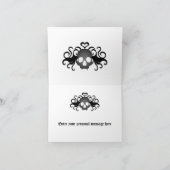 Gothic fantasy skull Thank You Bedankkaart (Binnen)