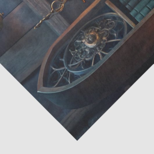 Gothic Fantasy Tarot Reader's Room & White Owl  Tissuepapier (Detail)