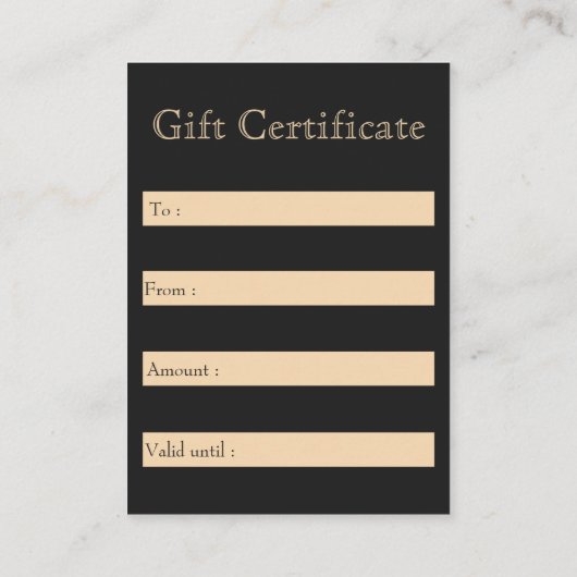 Gothic Fantasy Wolf Skull Zwart & Goud Gift Visitekaartje (Achterkant)