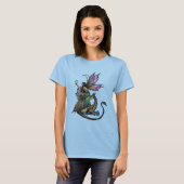 Gothic Fee- en Draken Dames T-Shirt (Voorkant volledig)