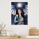 Gothic Fee- en Drakenposter Molly Harrison Poster (Keuken)