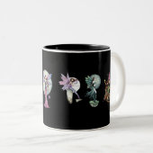 Gothic Feeën Koffie Theekop door Molly Harrison Tweekleurige Koffiemok (Voorkant rechts)