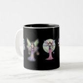 Gothic Feeën Koffie Theekop door Molly Harrison Tweekleurige Koffiemok (Voorkant links)