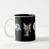 Gothic Feeën Koffie Theekop door Molly Harrison Tweekleurige Koffiemok (Links)