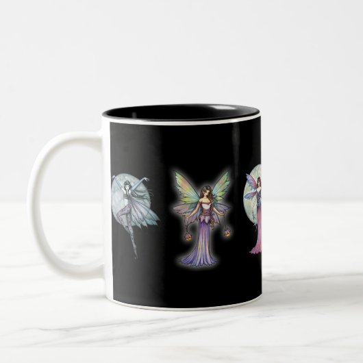 Gothic Feeën Koffie Theekop door Molly Harrison Tweekleurige Koffiemok (Links)