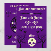 Gothic Feest Afdrukbaar Kaart (Voorkant / Achterkant)