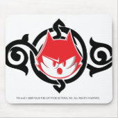 Gothic Felix hoofd Mousepad Muismat (Voorkant)