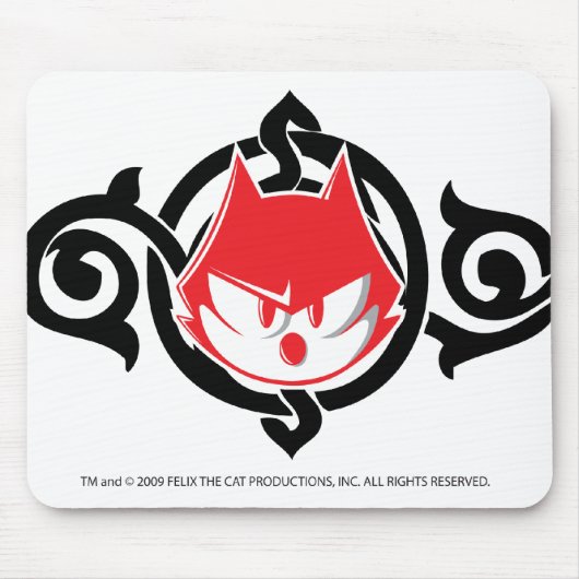 Gothic Felix hoofd Mousepad Muismat (Voorkant)