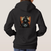 Gothic female demon hoodie (Achterkant)