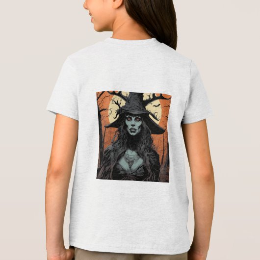 Gothic female demon Tri-Blend shirt (Achterkant)