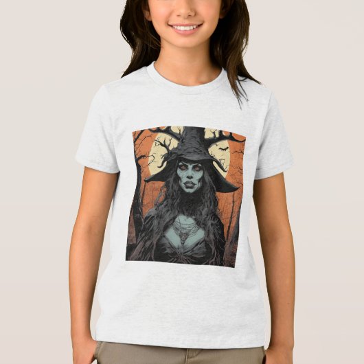 Gothic female demon Tri-Blend shirt (Voorkant)