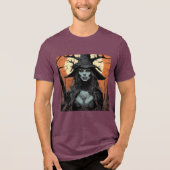 Gothic female demon Tri-Blend shirt (Voorkant)