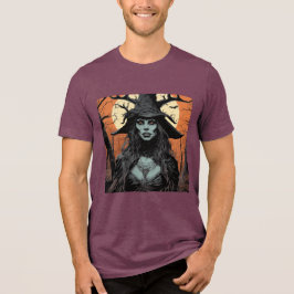Gothic female demon Tri-Blend shirt