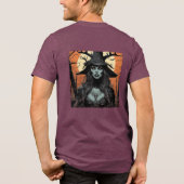 Gothic female demon Tri-Blend shirt (Achterkant)