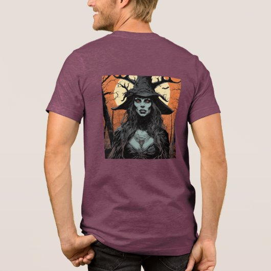 Gothic female demon Tri-Blend shirt (Achterkant)