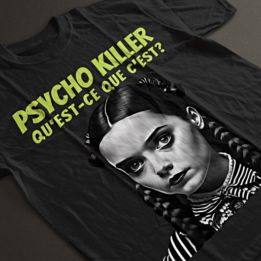 Gothic Film Noir - Talking Heads Psycho Killer T-shirt