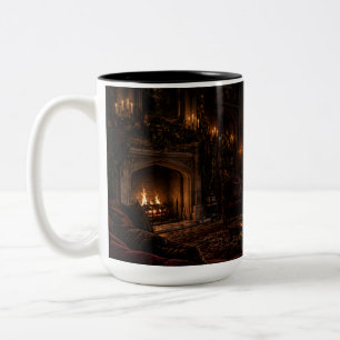 Gothic Fireside Parlor Zwarte Mok Soothing Savag